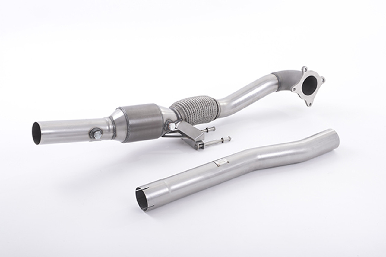 Milltek Large Bore Downpipe & Hi-Flow Sports Cat for MK6 Golf R