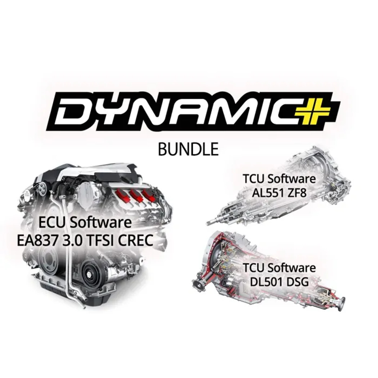 034Motorsport Dynamic+ Performance Software ECU & TCU Tuning Bundle for C7.5 Audi A6/A7 & D4 A8 3.0 TFSI (CREC Engine Code, Simos 16 ECU)