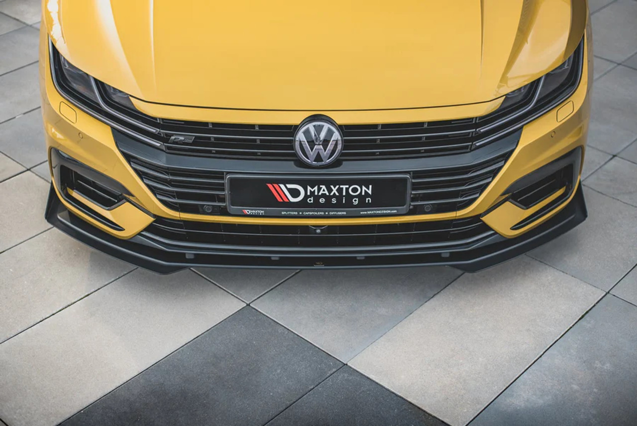 Maxton Design Racing Durability Front Splitter + Flaps for VW Arteon (Pre-Facelift)