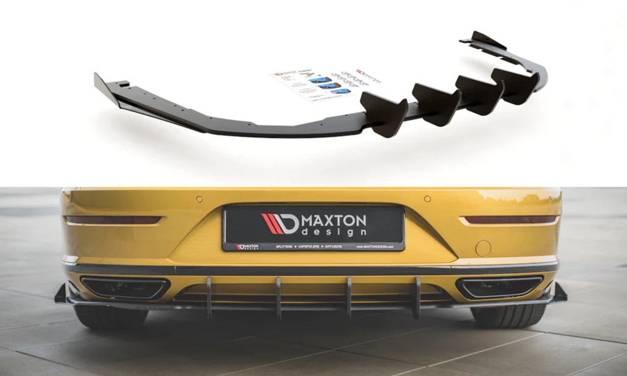 Maxton Design Racing Durability Rear Valance + Flaps for VW Arteon R-Line (Pre & Post Facelift)