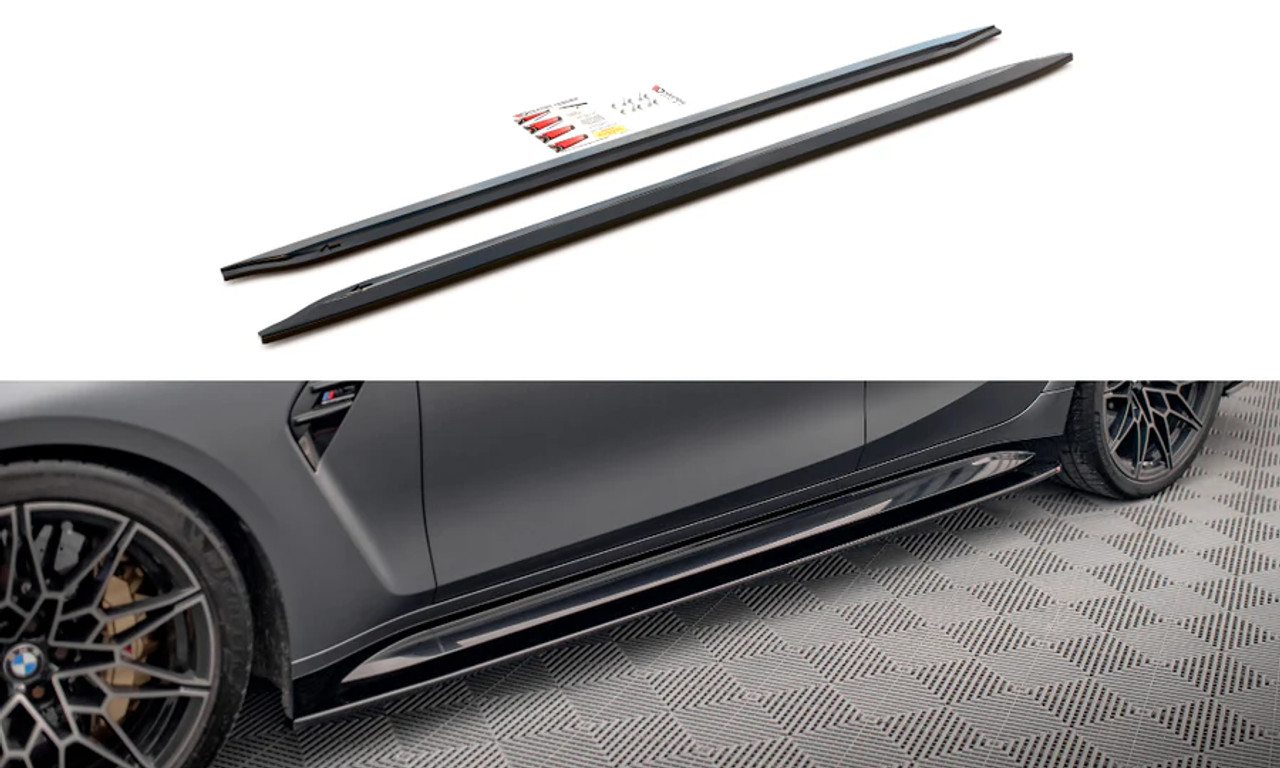 Maxton Design Side Skirt Diffusers V.1 for G80 M3
