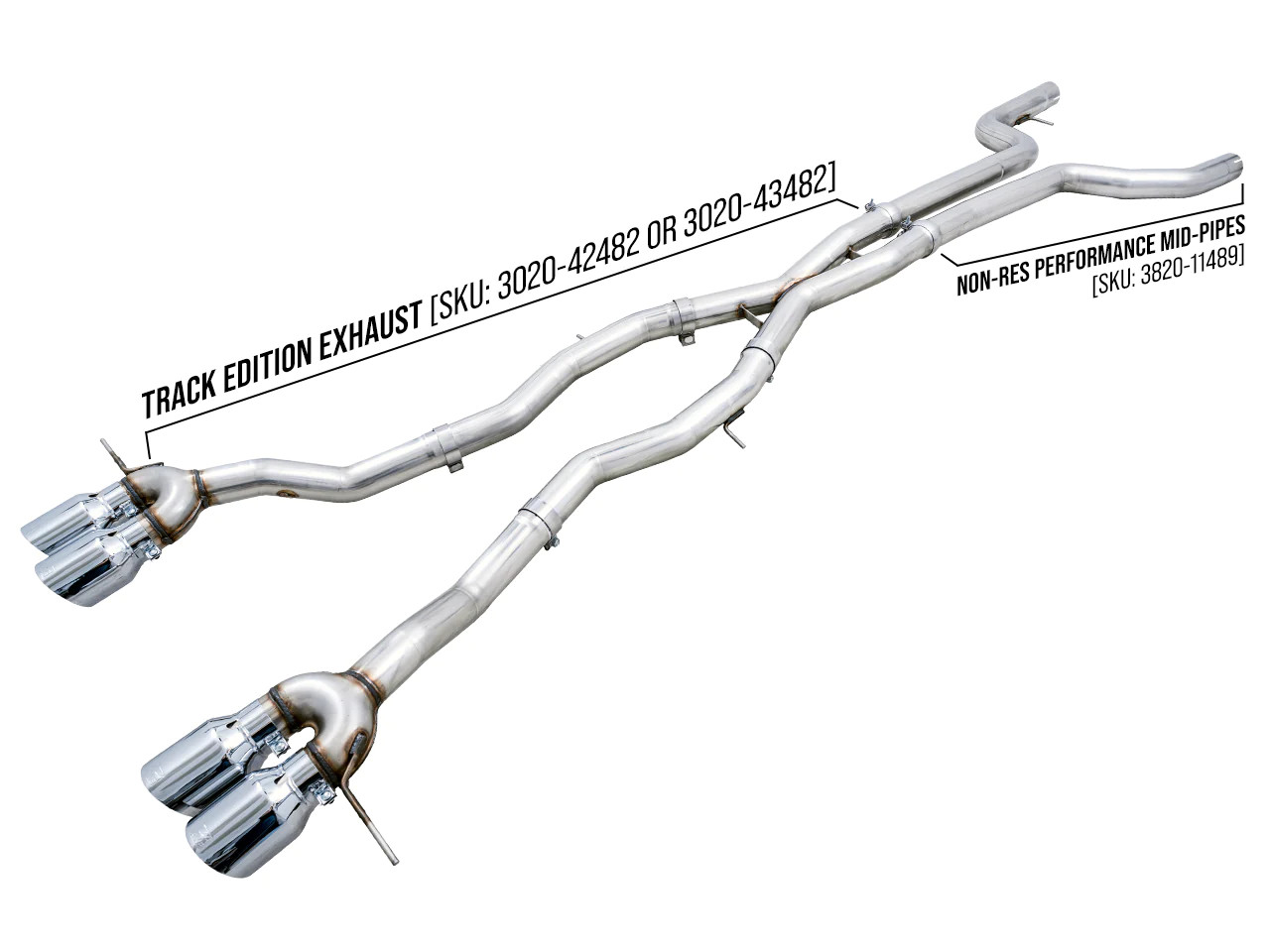 AWE Track Edition Catback Exhaust for G8X M3 & M4