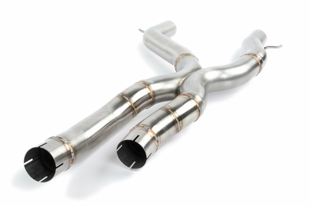 Dinan Free Flow Axle-Back Exhaust & X-Pipe for 19-21 M2 Competition - Polished Tips