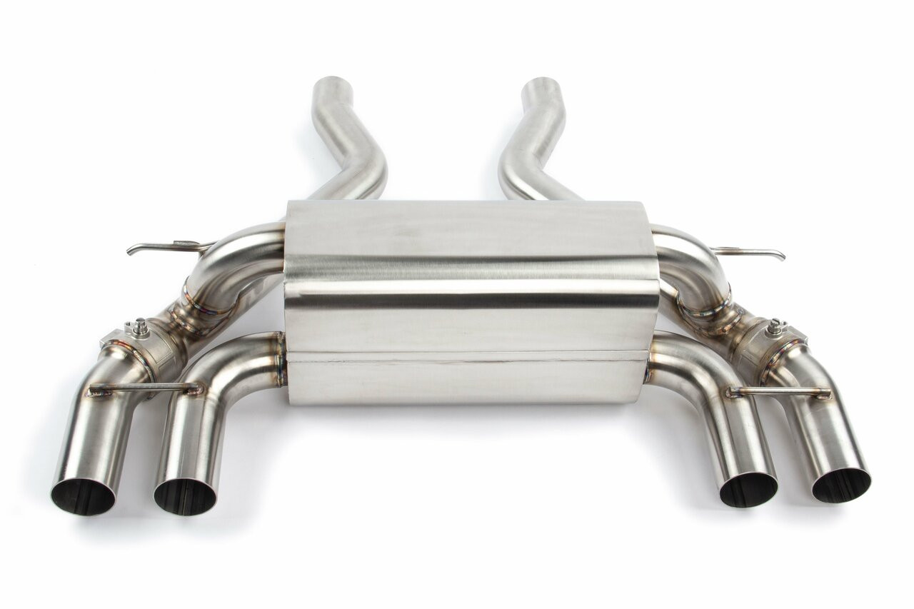 Dinan Free Flow Axle-Back Exhaust & X-Pipe for 19-21 M2 Competition - Polished Tips
