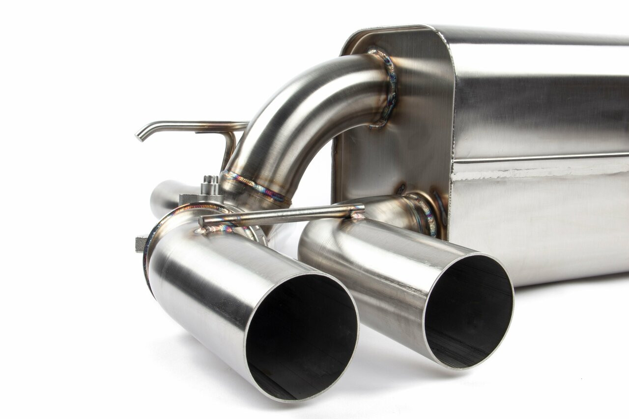 Dinan Free Flow Axle-Back Exhaust & X-Pipe for 19-21 M2 Competition - Black Tips