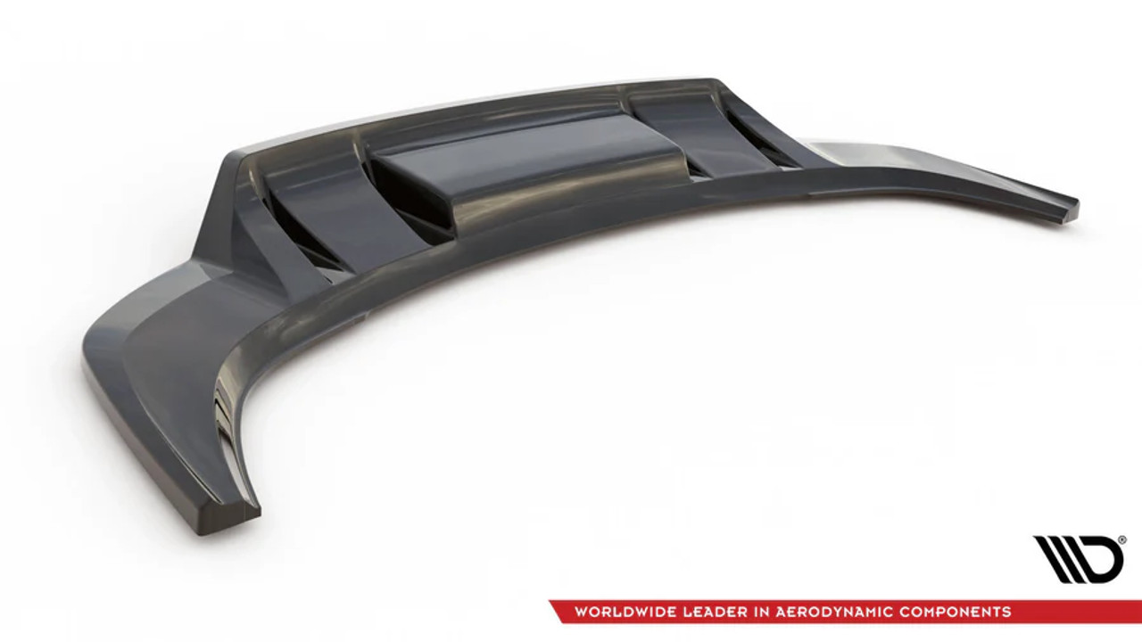 Maxton Design Central Rear Splitter with Vertical Bars for F3 Q3 S-Line