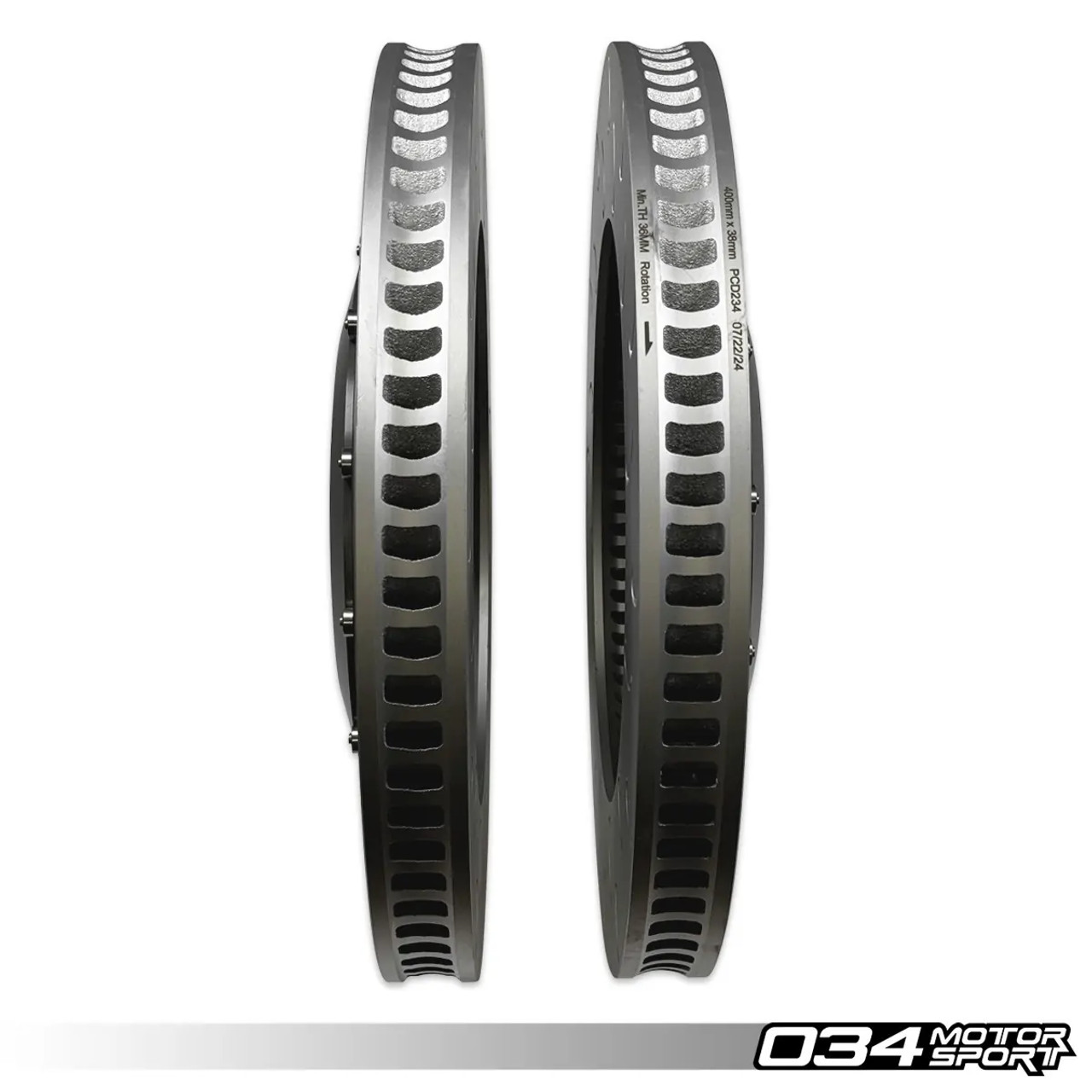 034Motorsport 2-Piece Floating Front Brake Rotors for 4M/4M.5 SQ7 & SQ8