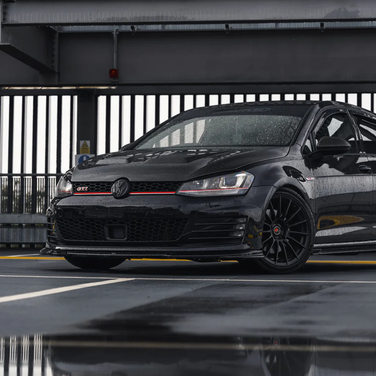 ZAERO Design EVO-1 Gloss Black Front Splitter for MK7 GTI