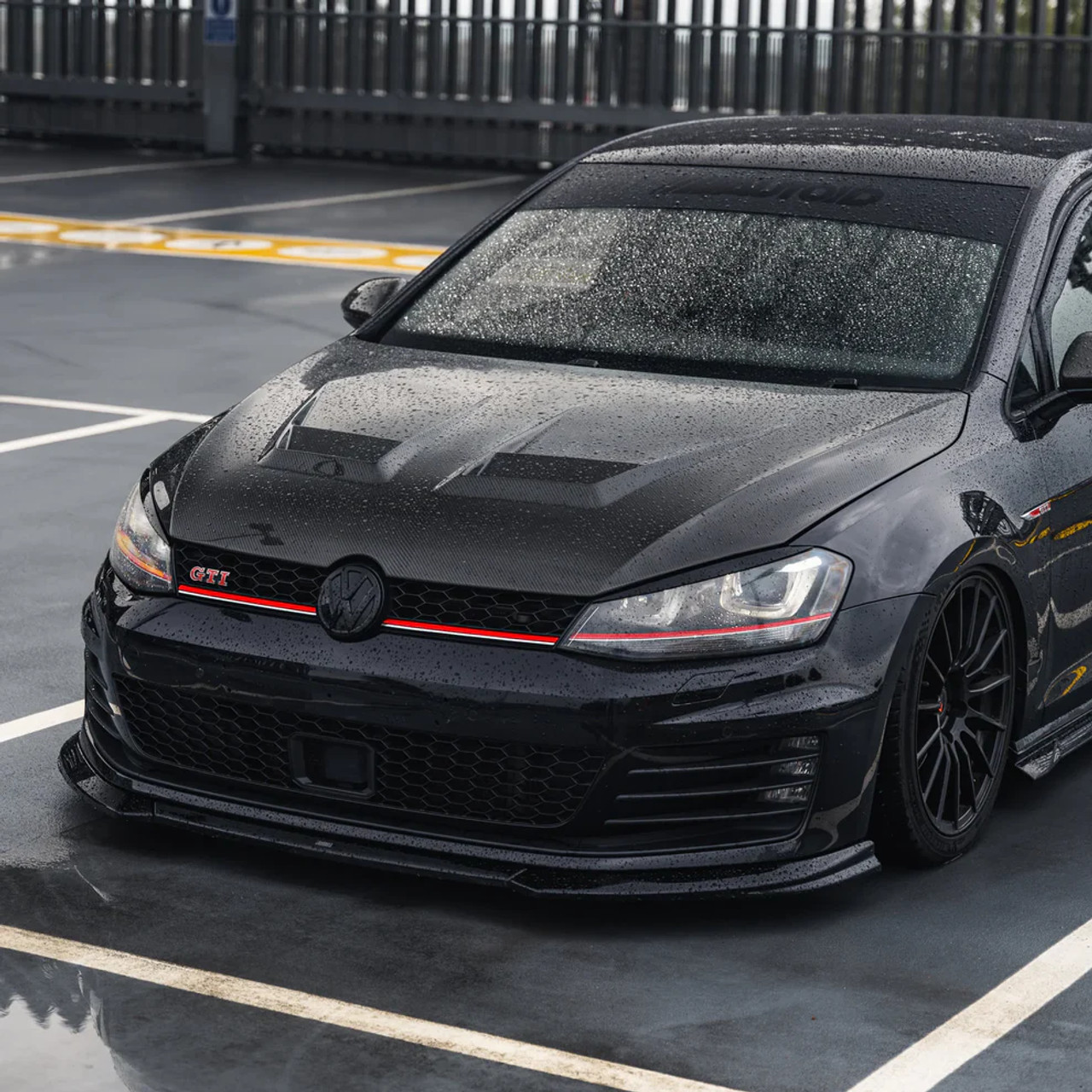 ZAERO Design EVO-1 Gloss Black Front Splitter for MK7 GTI