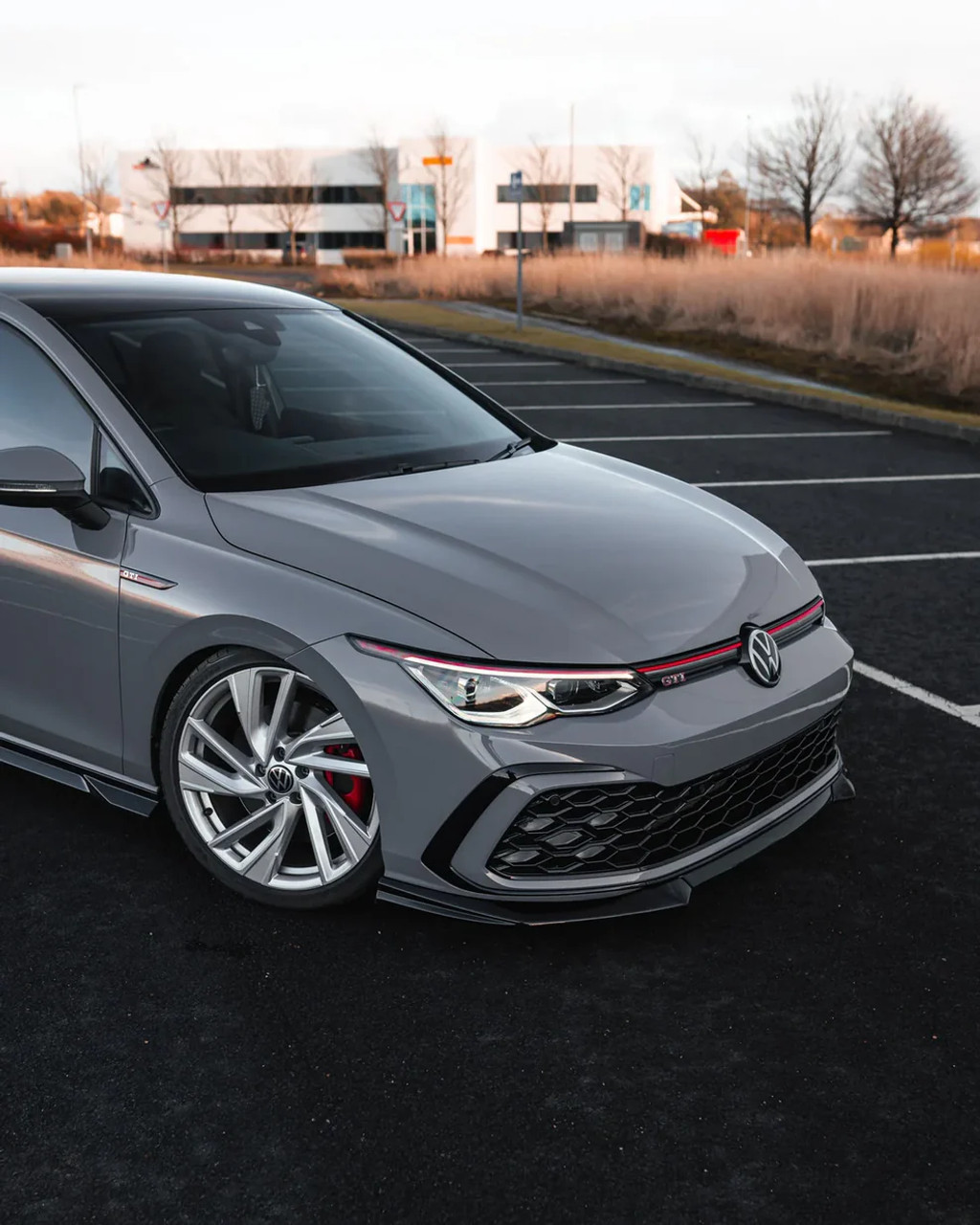 ZAERO Design EVO-1 Gloss Black Front Splitter for MK8 GTI