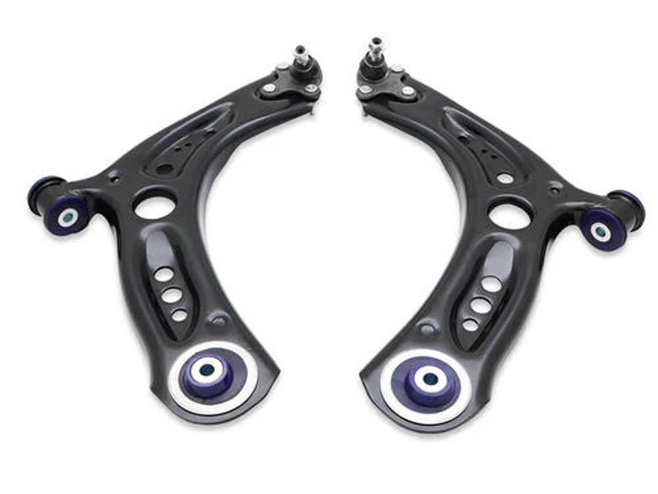 SuperPro Front Lower Control Arm Set for MQB (Adds Positive Caster)