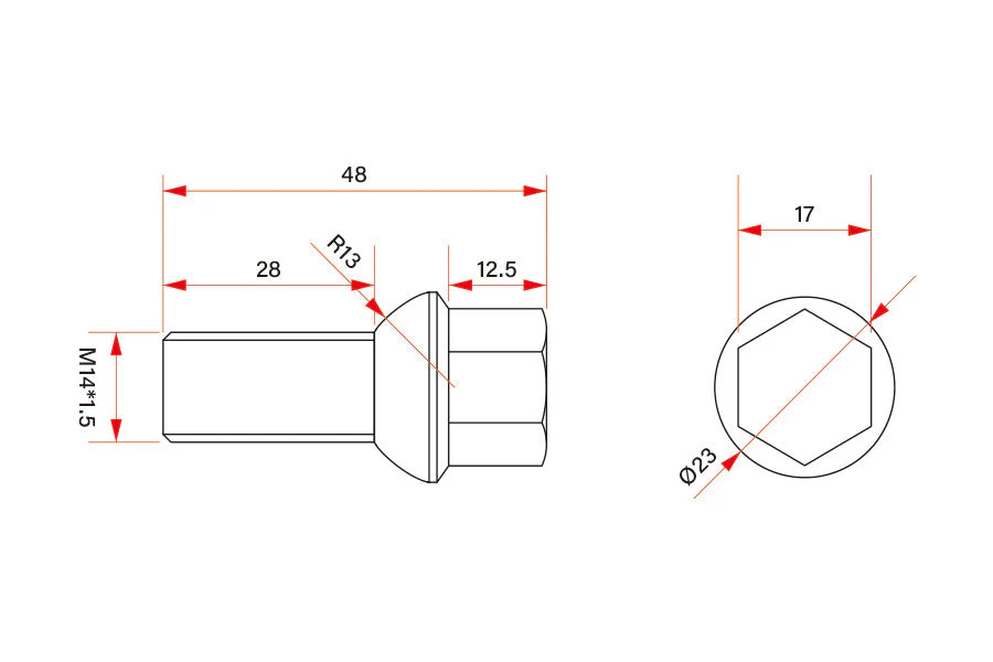 iSweep Titanium Wheel Lug Bolts