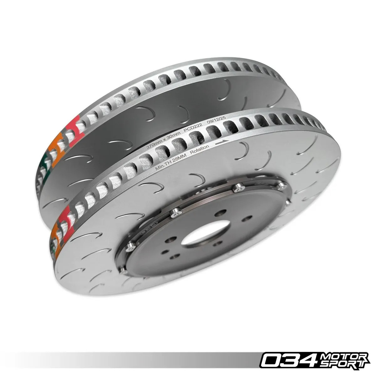 034Motorsport 2-Piece Floating Rear Brake Rotor Upgrade for C8 RS6 & RS7