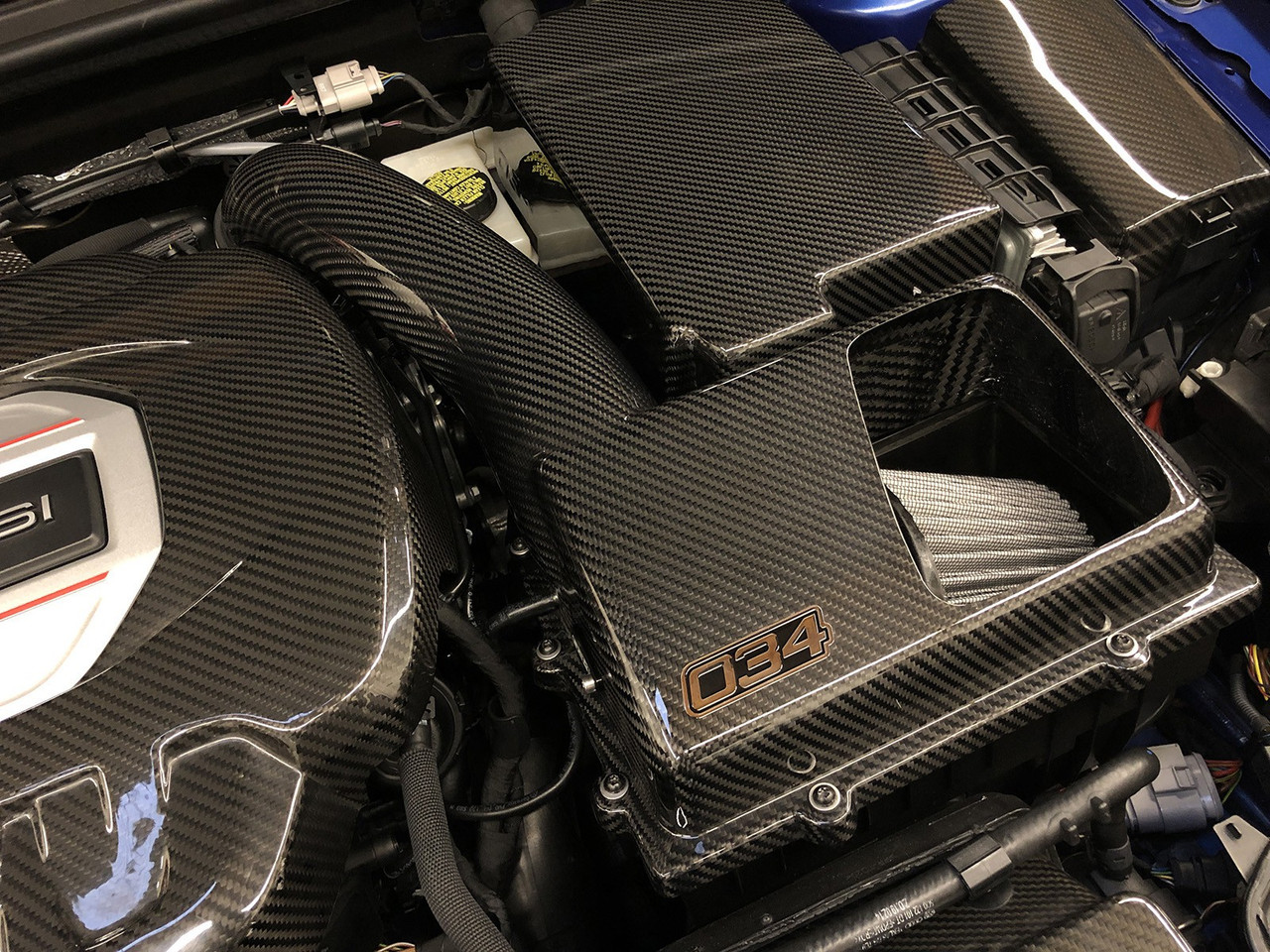 034Motorsport X34 Carbon Fiber MQB Open Top Cold Air Intake System for 1.8T & 2.0T MQB