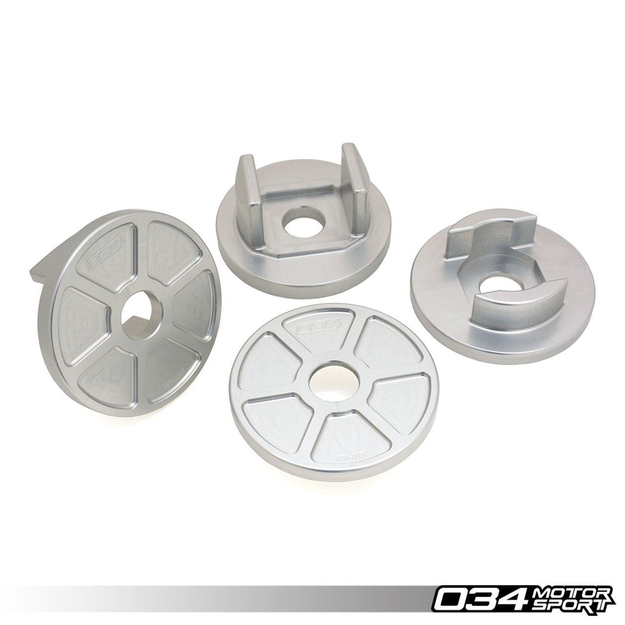 034Motorsport Billet Aluminum Rear Subframe Mount Insert Kit for B8 S/RS Models