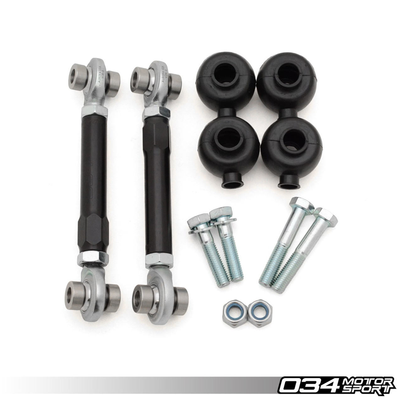 034Motorsport Spherical Motorsport Adjustable Front Sway Bar End Links for Audi B8 & C7