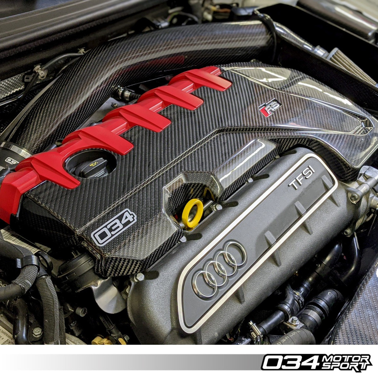 034Motorsport Carbon Fiber Engine Cover for 8V RS3 & 8S TTRS