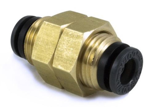 Air Lift SMC DOT Bulkhead Union - 1/4" PTC to 1/4" PTC Air Lift SMC DOT Bulkhead Union - 1/4" PTC to 1/4" PTC