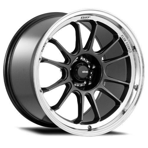 Konig Hypergram - Metallic Carbon w/ Machined Lip - Flow Formed Konig Hypergram - Metallic Carbon w/ Machined Lip - Flow Formed