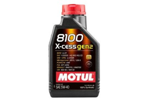 Motul 8100 X-Cess Gen 2 5W-40 Synthetic Engine Oil - 1L Motul 8100 X-Cess Gen 2 5W-40 Synthetic Engine Oil - 1L