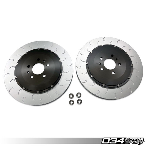 034Motorsport Stage 2 2-Piece Floating Front Brake Rotor Kit for MK1 R8 034Motorsport Stage 2 2-Piece Floating Front Brake Rotor Kit for MK1 R8