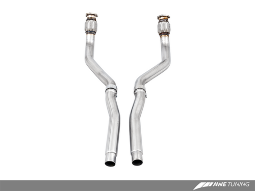 AWE Non-Resonated Downpipes for B8 3.0T