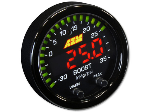 AEM X-Series Boost Pressure -30inHg to 35psi Gauge AEM X-Series Boost Pressure -30inHg to 35psi Gauge