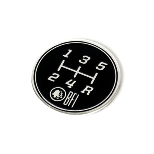 BFI 5 Speed Gate Pattern Coin for Heavy Weight Shift Knobs (Longitudinal) BFI 5 Speed Gate Pattern Coin for Heavy Weight Shift Knobs (Longitudinal)