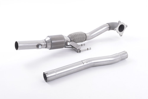 Milltek Cast Downpipe with HJS High Flow Sports Cat for MK5, MK6 & 8P 2.0T