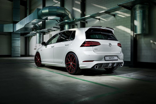 Oettinger Rear Valance w/ Diffuser for MK7.5 GTI w/ Stock Exhaust Muffler - Primer Oettinger Rear Valance w/ Diffuser for MK7.5 GTI w/ Stock Exhaust Muffler - Primer
