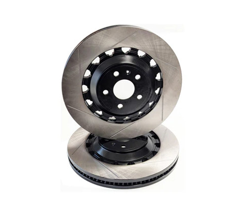 EMD Auto Slotted Front Brake Rotors 370x34 for 8V RS3 (Pair) EMD Auto Slotted Front Brake Rotors 370x34 for 8V RS3 (Pair)