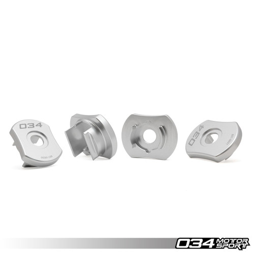 034Motorsport Billet Aluminum Rear Subframe Inserts for AWD MQB 034Motorsport Billet Aluminum Rear Subframe Inserts for AWD MQB