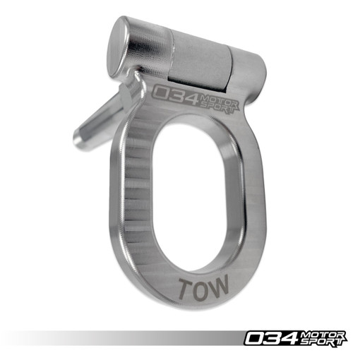 034Motorsport Stainless Steel Tow Hook - 145mm for B8 Audi
