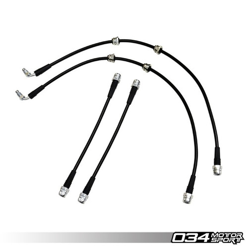 034Motorsport Stainless Steel Braided Brake Line Kit for 8J TTRS 034Motorsport Stainless Steel Braided Brake Line Kit for 8J TTRS