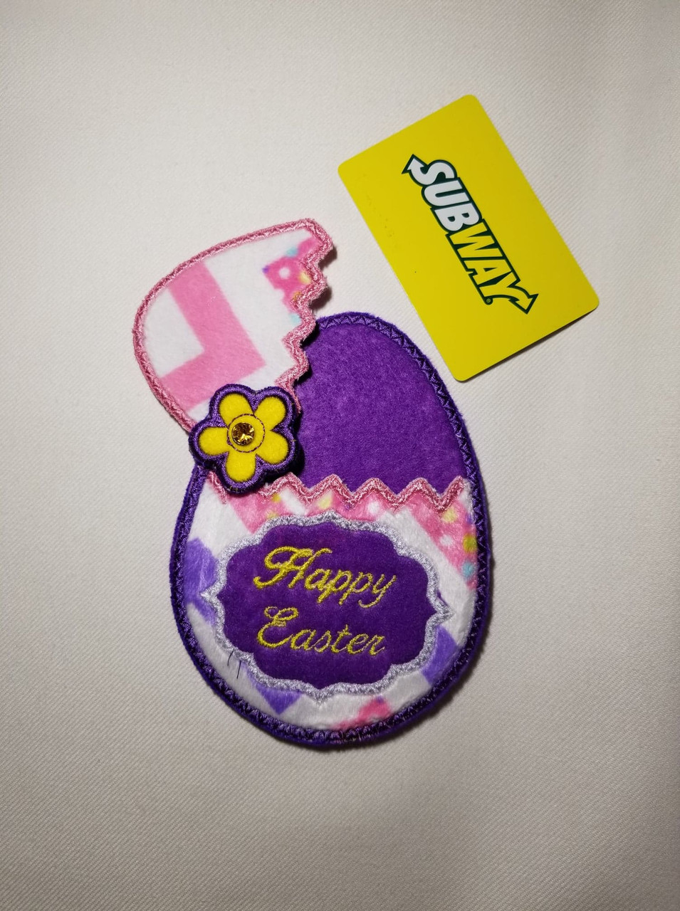 ITH Easter Egg Gift Card Holder Embroidery Design ***DIGITAL DOWNLOAD