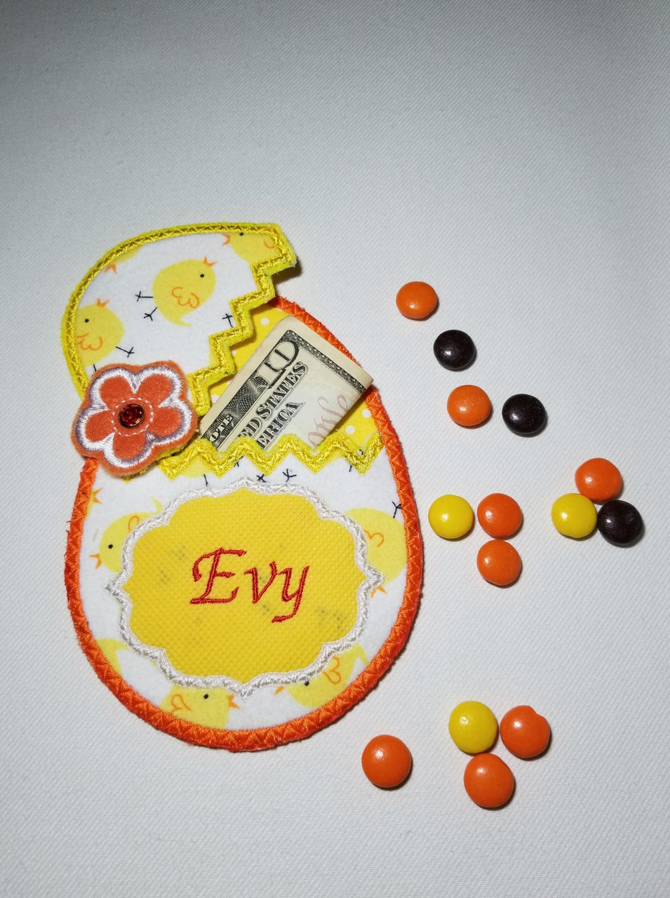 ITH Easter Egg Gift Card Holder Embroidery Design ***DIGITAL DOWNLOAD