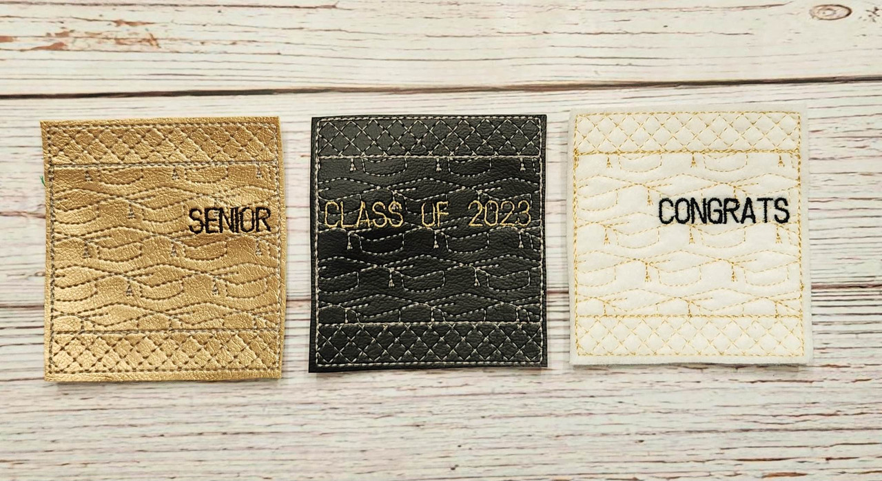 Graduate Mini Rolling Pin Wraps Applique / Embroidery Design ***DIGITAL ...