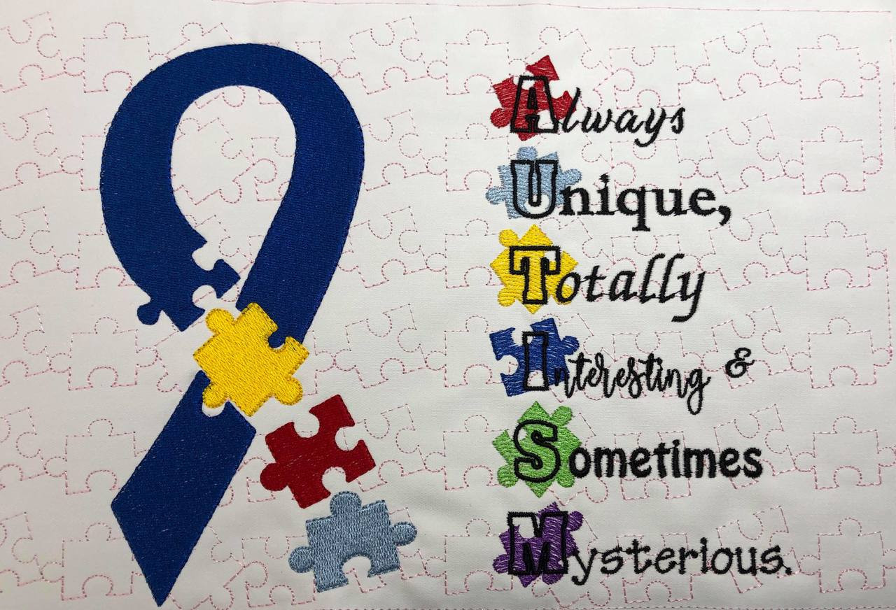 Download Autism Awareness Svg Embroidery Design Digital Download Dodare2bdifferent