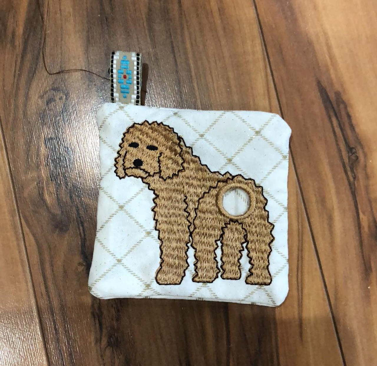 Small Dog Carrier Tote Bag in the hoop machine embroidery design ITH