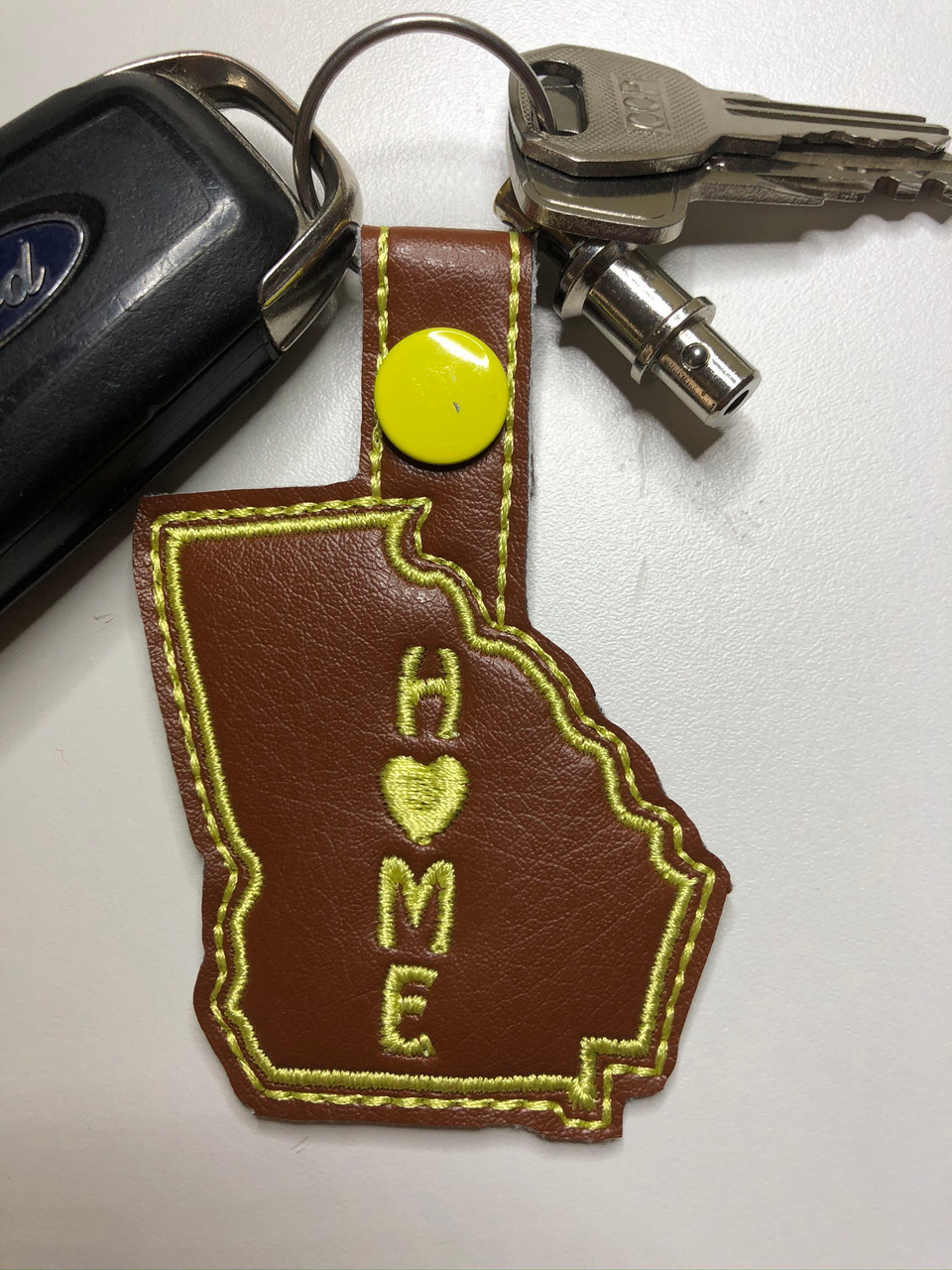 Keyfob Applique/ Embroidery Design ***DIGITAL DOWNLOAD