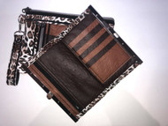 Bi-fold Long Clasp Wallet with Zipper