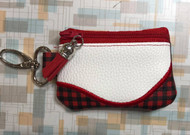 ITH Top Zipper Lined Applique Coin/Purse