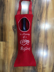 ITH Wine Tote with Hidden top & side seams
