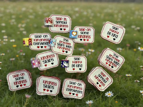 Kindness Slap Bracelet Holder Applique/ Embroidery Design ***DIGITAL DOWNLOAD***
