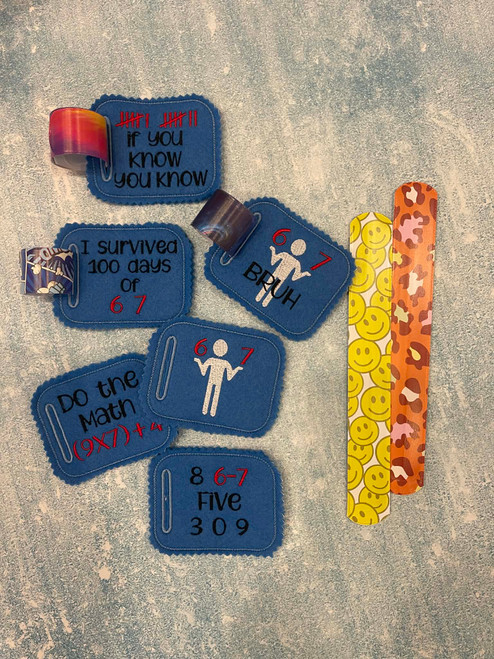 6 7 Slap Bracelet Holder Applique/ Embroidery Design ***DIGITAL DOWNLOAD***