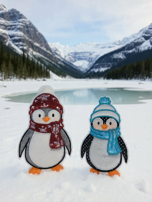 Penguin Paper Towel Holder Cover Applique/ Embroidery Design ***DIGITAL DOWNLOAD***