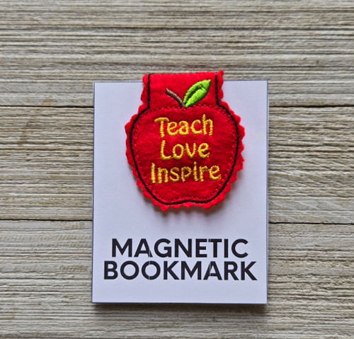 Apple FOBM Fold Over Bookmark  Applique / Embroidery Design ***DIGITAL DOWNLOAD***