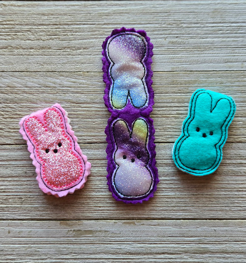 Bunny FOBM Fold Over Bookmark  Applique / Embroidery Design ***DIGITAL DOWNLOAD***