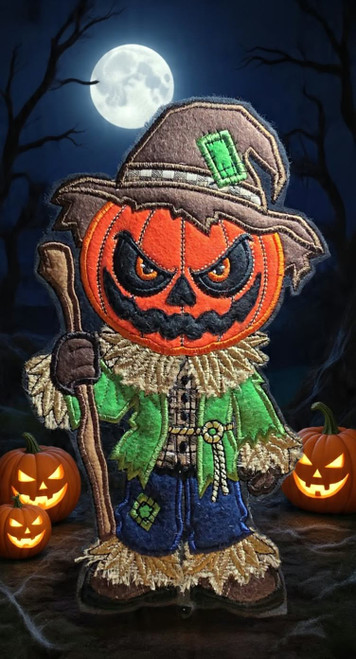 PumpkinHead Paper Towel Holder Cover Applique/ Embroidery Design ***DIGITAL DOWNLOAD***