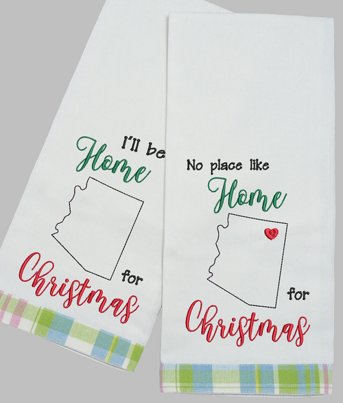 Arizona Christmas Applique/Embroidery Design ***DIGITAL DOWNLOAD***